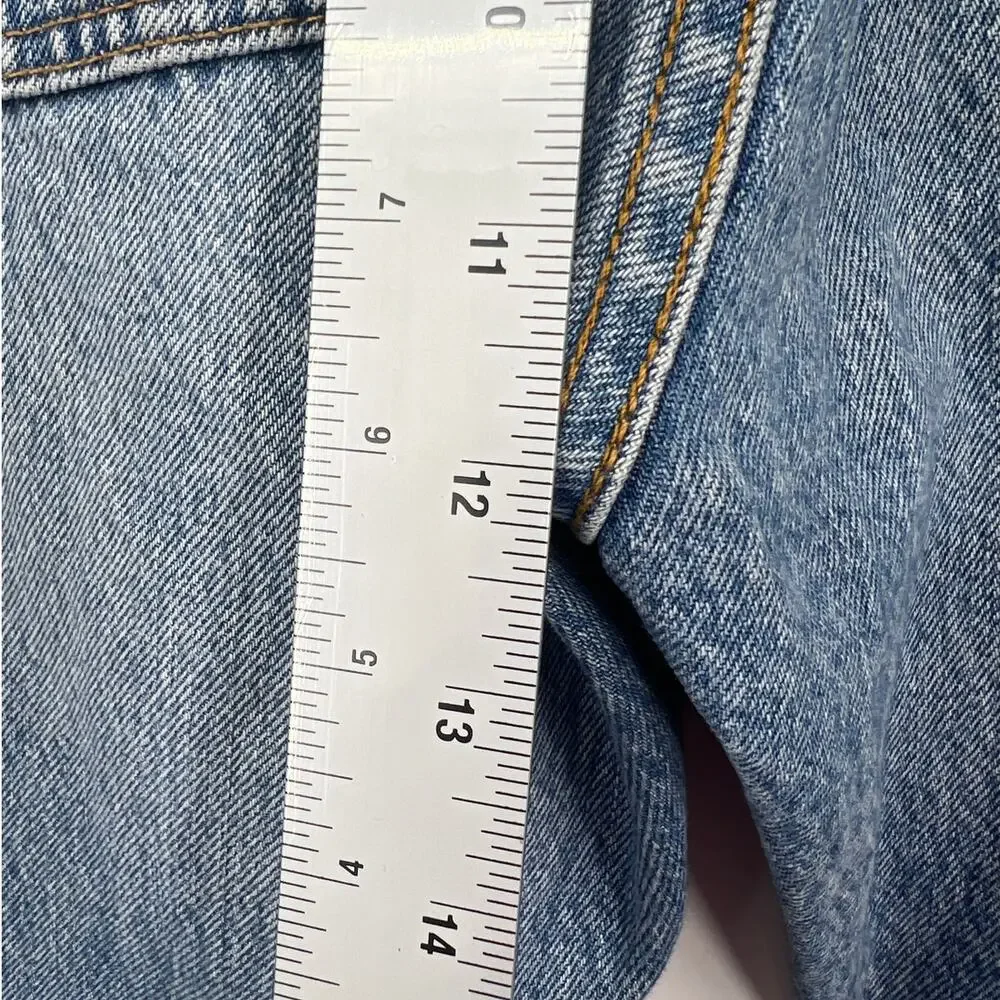 Levi's Jeans Mens‎ 501 S Skinny High Rise Distressed Denim Blue Jeans